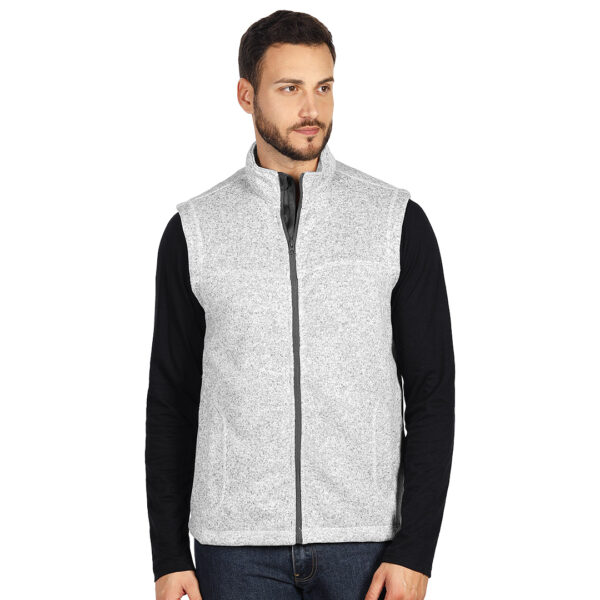 JIMMY, melirani prsluk, 280 g/m2, pepeljasti