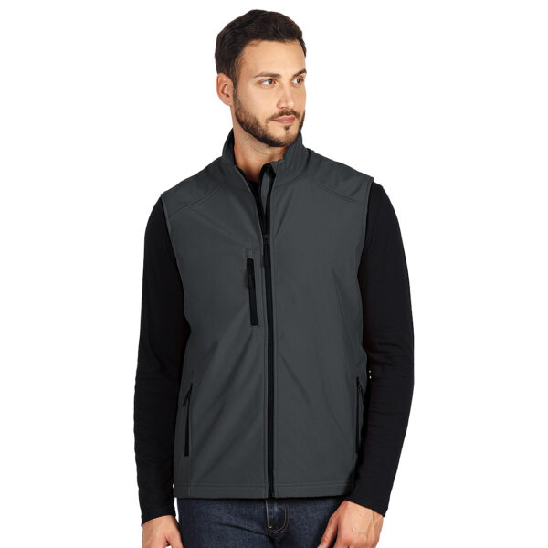 SKIPPER VEST, softshell prsluk, tamno sivi